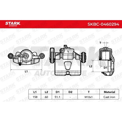 Bremssattel Stark SKBC-0460294 SKBC-0460294 - foto 4