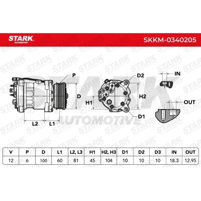 Kompressor, Klimaanlage SKKM-0340205 - foto 7