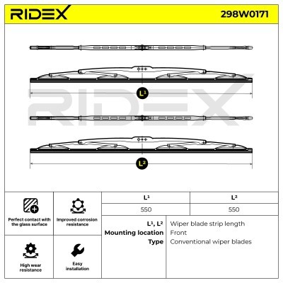 Wischblatt RIDEX 298W0171 298W0171 - foto 5