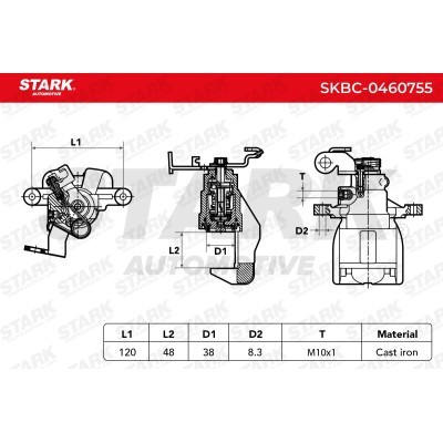 Bremssattel Stark SKBC-0460755 SKBC-0460755 - foto 6