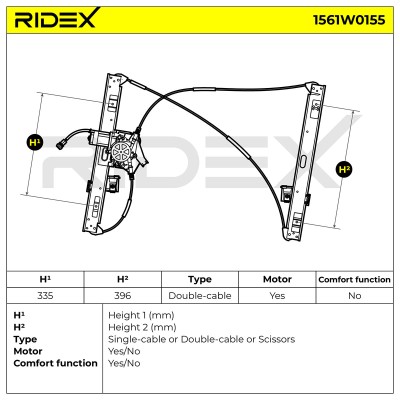 Fensterheber RIDEX 1561W0155 1561W0155 - foto 6