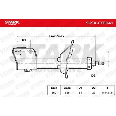 Stoßdämpfer Stark SKSA-0131049 SKSA-0131049 - foto 3