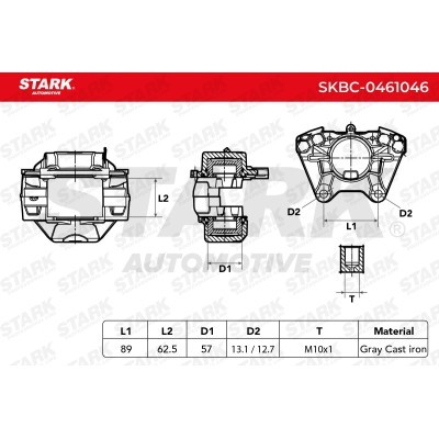 Bremssattel Stark SKBC-0461046 SKBC-0461046 - foto 7