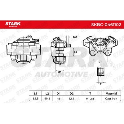 Bremssattel Stark SKBC-0461102 SKBC-0461102 - foto 6