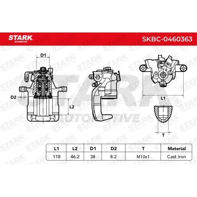 Bremssattel Stark SKBC-0460363 SKBC-0460363 - foto 3