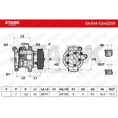 Kompressor, Klimaanlage SKKM-0340318 - foto 6