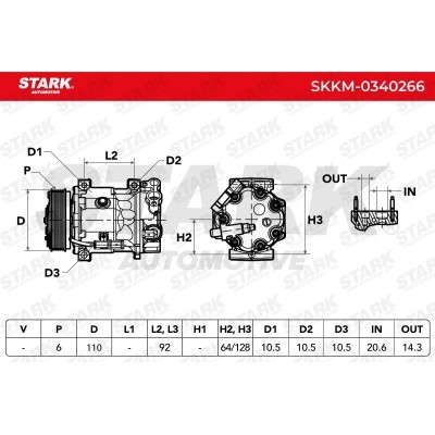 Kompressor, Klimaanlage SKKM-0340266 - foto 7