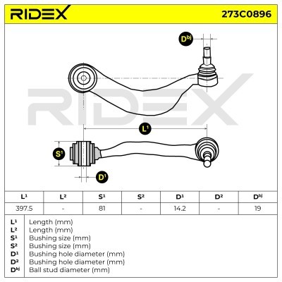 Querlenker RIDEX 273C0896 273C0896 - foto 6