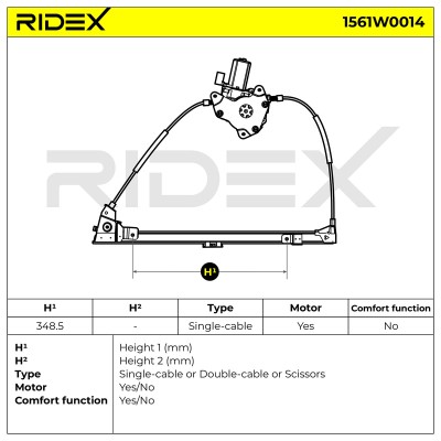 Fensterheber RIDEX 1561W0014 1561W0014 - foto 7