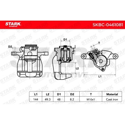 Bremssattel Stark SKBC-0461081 SKBC-0461081 - foto 3