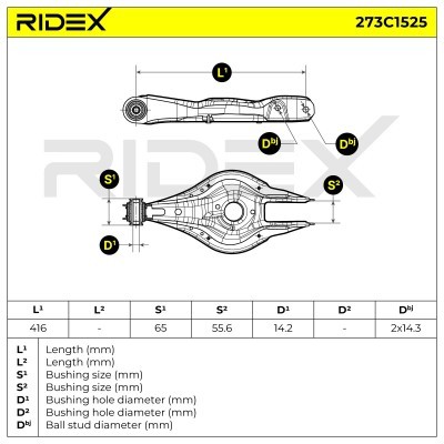 Querlenker RIDEX 273C1525 273C1525 - foto 7