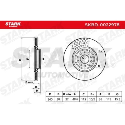 Bremsscheibe Stark SKBD-0022978 SKBD-0022978 - foto 8