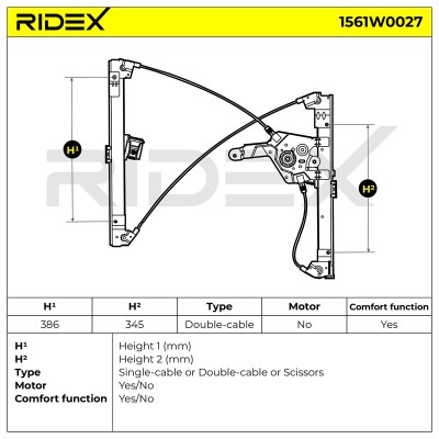 Fensterheber RIDEX 1561W0027 1561W0027 - foto 5