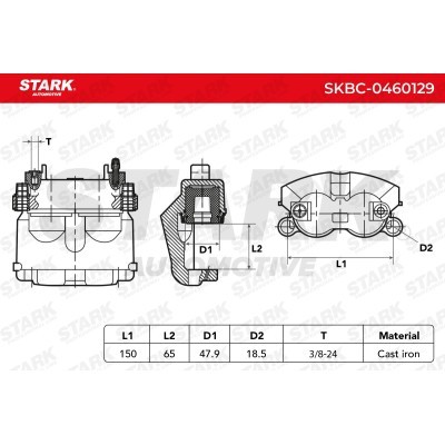 Bremssattel Stark SKBC-0460129 SKBC-0460129 - foto 7