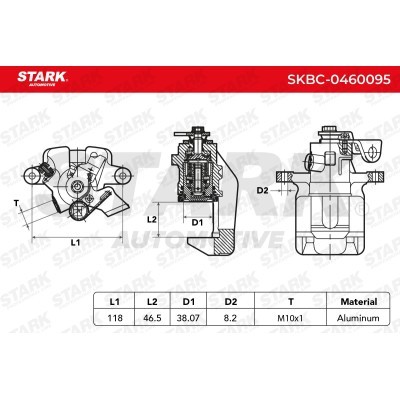 Bremssattel Stark SKBC-0460095 SKBC-0460095 - foto 4