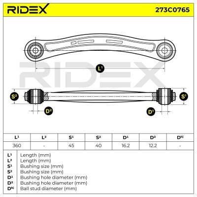Querlenker RIDEX 273C0765 273C0765 - foto 5