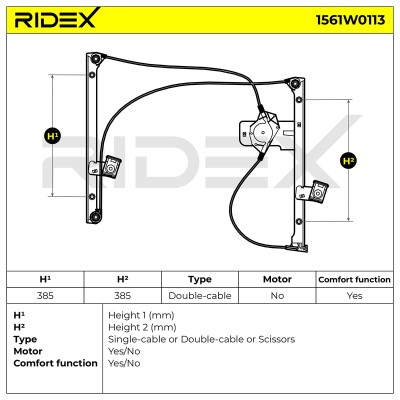 Fensterheber RIDEX 1561W0113 1561W0113 - foto 10