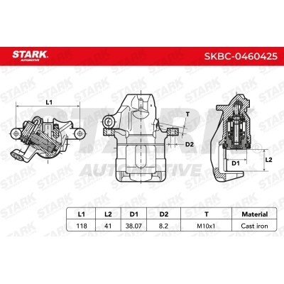 Bremssattel Stark SKBC-0460425 SKBC-0460425 - foto 7