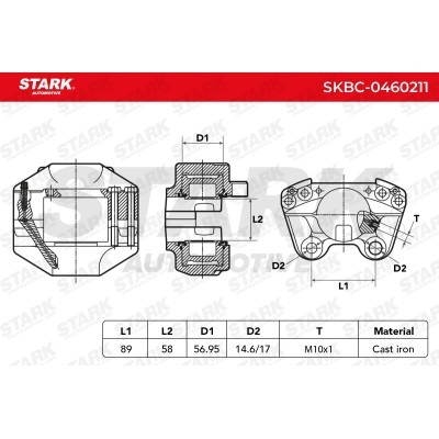 Bremssattel Stark SKBC-0460211 SKBC-0460211 - foto 5