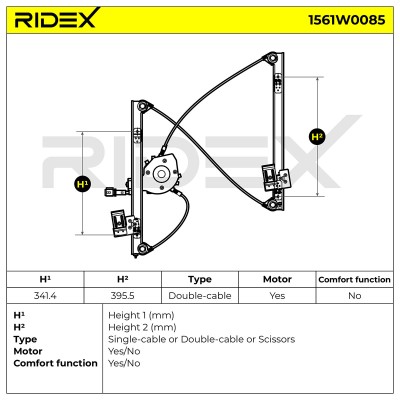 Fensterheber RIDEX 1561W0085 1561W0085 - foto 8