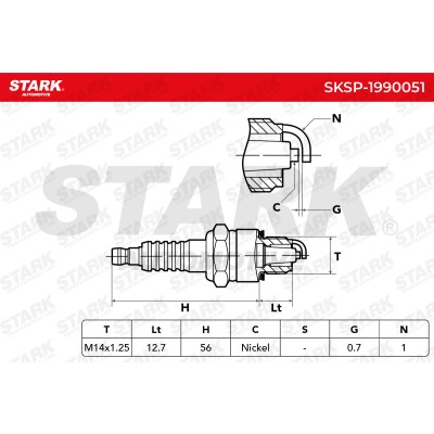 Zündkerze Stark SKSP-1990051 SKSP-1990051 - foto 6