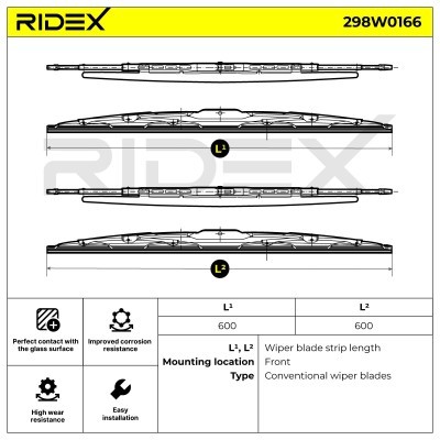 Wischblatt RIDEX 298W0166 298W0166 - foto 5
