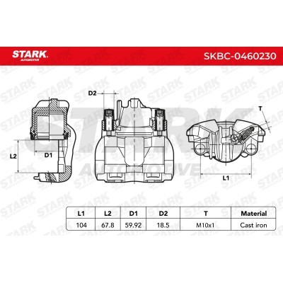 Bremssattel Stark SKBC-0460230 SKBC-0460230 - foto 3