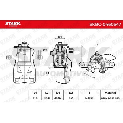 Bremssattel Stark SKBC-0460547 SKBC-0460547 - foto 5