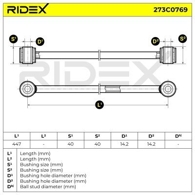 Querlenker RIDEX 273C0769 273C0769 - foto 5