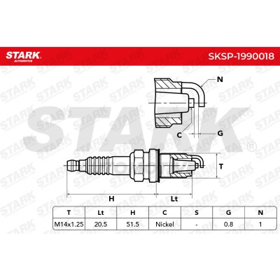 Zündkerze Stark SKSP-1990018 SKSP-1990018 - foto 11