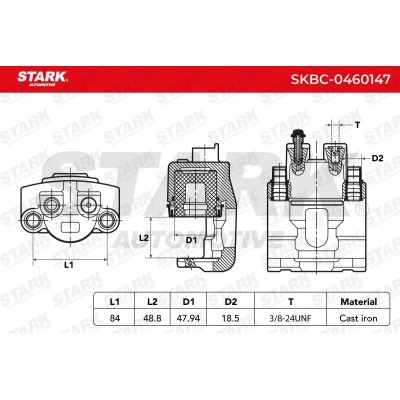 Bremssattel Stark SKBC-0460147 SKBC-0460147 - foto 7