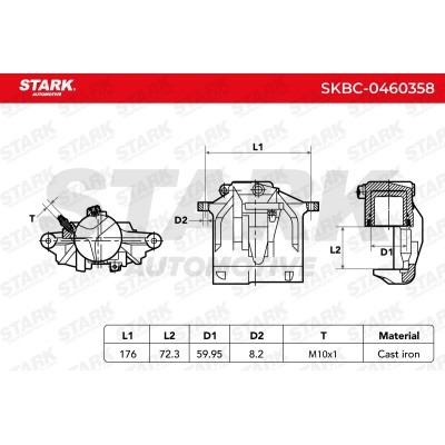 Bremssattel Stark SKBC-0460358 SKBC-0460358 - foto 6