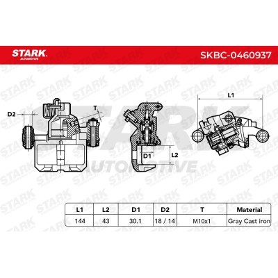 Bremssattel Stark SKBC-0460937 SKBC-0460937 - foto 6