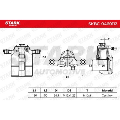 Bremssattel Stark SKBC-0460112 SKBC-0460112 - foto 4