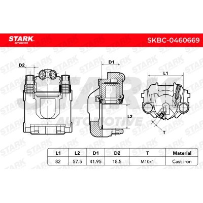 Bremssattel Stark SKBC-0460669 SKBC-0460669 - foto 6