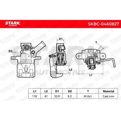Bremssattel Stark SKBC-0460827 SKBC-0460827 - foto 7