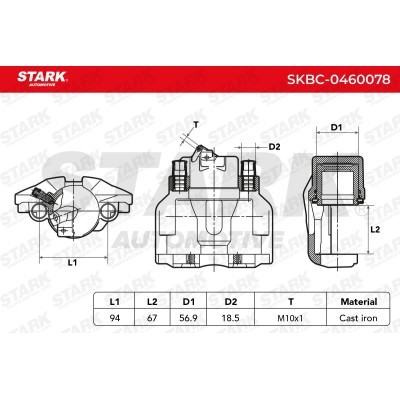 Bremssattel Stark SKBC-0460078 SKBC-0460078 - foto 5