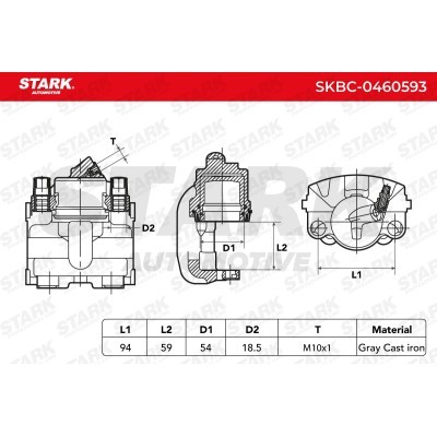 Bremssattel Stark SKBC-0460593 SKBC-0460593 - foto 6