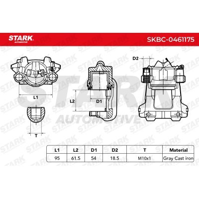 Bremssattel Stark SKBC-0461175 SKBC-0461175 - foto 5