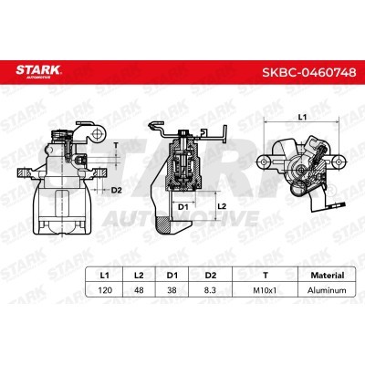 Bremssattel Stark SKBC-0460748 SKBC-0460748 - foto 5