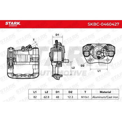 Bremssattel Stark SKBC-0460427 SKBC-0460427 - foto 3