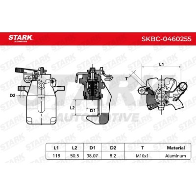 Bremssattel Stark SKBC-0460255 SKBC-0460255 - foto 5