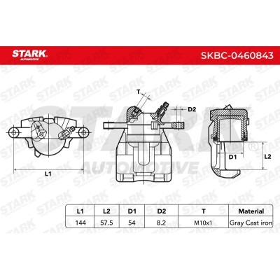 Bremssattel Stark SKBC-0460843 SKBC-0460843 - foto 6