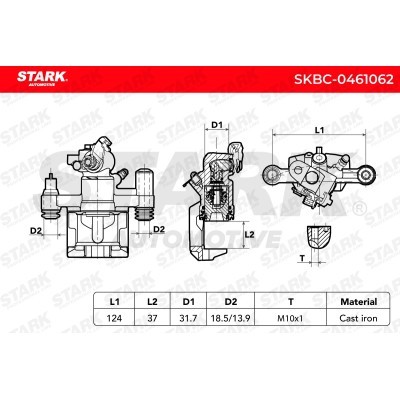 Bremssattel Stark SKBC-0461062 SKBC-0461062 - foto 6
