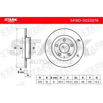 Bremsscheibe Stark SKBD-0023376 SKBD-0023376 - foto 5