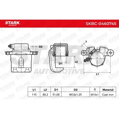 Bremssattel Stark SKBC-0460745 SKBC-0460745 - foto 3