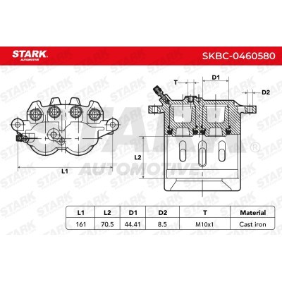 Bremssattel Stark SKBC-0460580 SKBC-0460580 - foto 6