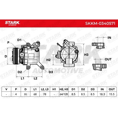 Kompressor, Klimaanlage SKKM-0340571 - foto 5