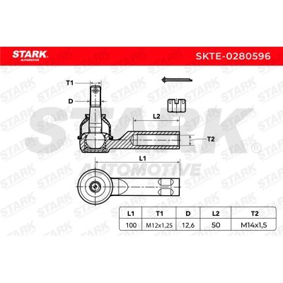 Spurstangenkopf Stark SKTE-0280596 SKTE-0280596 - foto 6