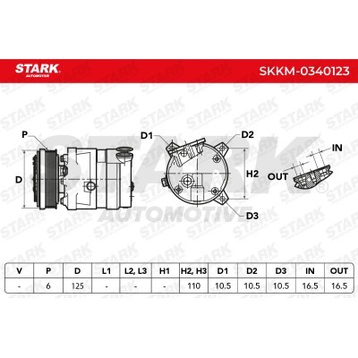 Kompressor, Klimaanlage SKKM-0340123 - foto 7